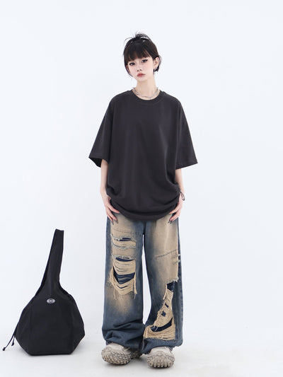 Solid Plain T-Shirt Korean Street Fashion T-Shirt By Jump Next Shop Online at OH Vault