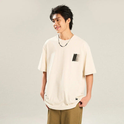 Subtle Fade Logo T-Shirt Korean Street Fashion T-Shirt By New Start Shop Online at OH Vault