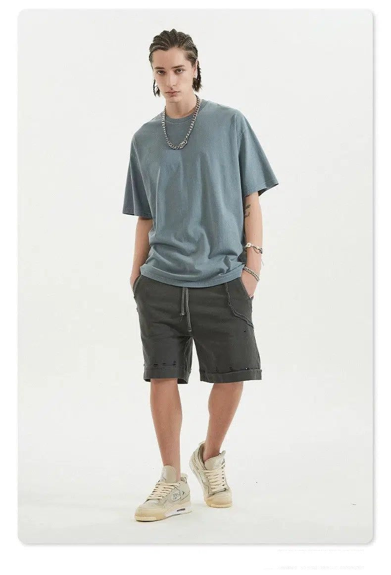 Boxy Neutrals T-Shirt Korean Street Fashion T-Shirt By Thrived Basics Shop Online at OH Vault