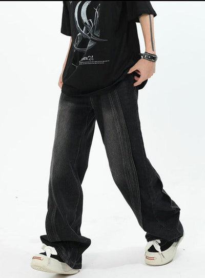 Stain Washed Jeans Korean Street Fashion Jeans By MaxDstr Shop Online at OH Vault