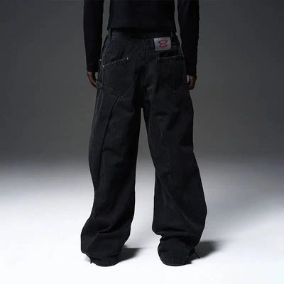 Double Waist Line Jeans Korean Street Fashion Jeans By Blind No Plan Shop Online at OH Vault
