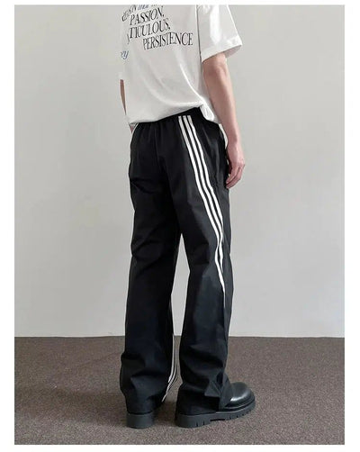 Athletic Striped Pants Korean Street Fashion Pants By A PUEE Shop Online at OH Vault