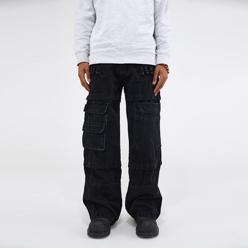 Layered Pocket Cargo Pants Korean Street Fashion Pants By Made Extreme Shop Online at OH Vault