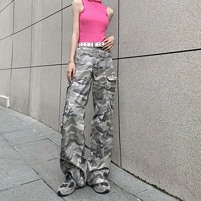 Camouflage Pattern Cargo Pants Korean Street Fashion Pants By Made Extreme Shop Online at OH Vault