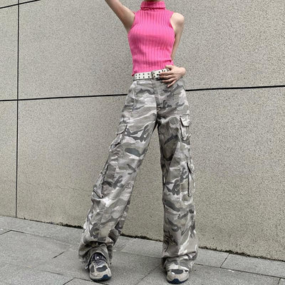 Camouflage Pattern Cargo Pants Korean Street Fashion Pants By Made Extreme Shop Online at OH Vault