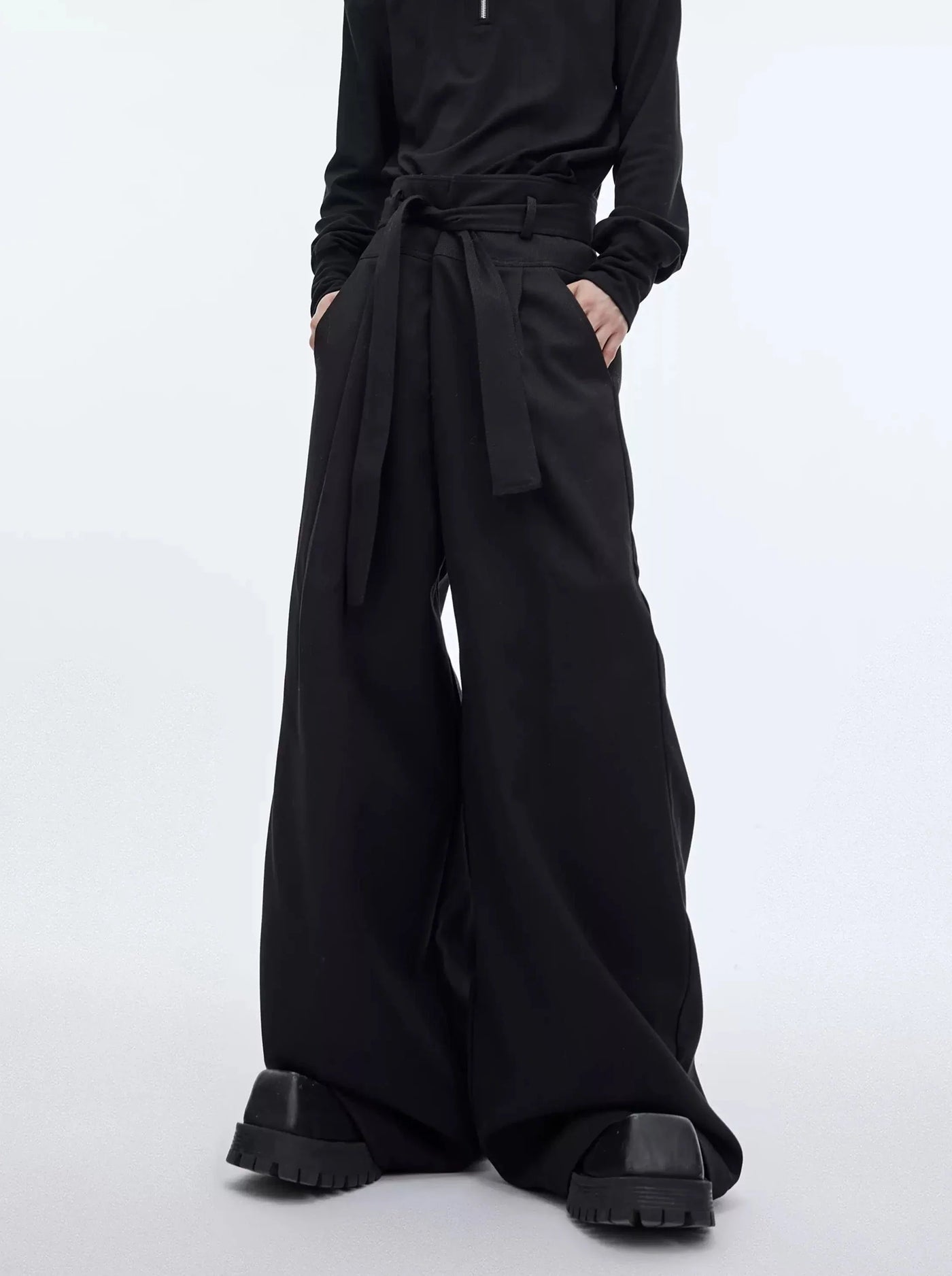 Heavyweight Wide Leg Cut Pants Korean Street Fashion Pants By Argue Culture Shop Online at OH Vault