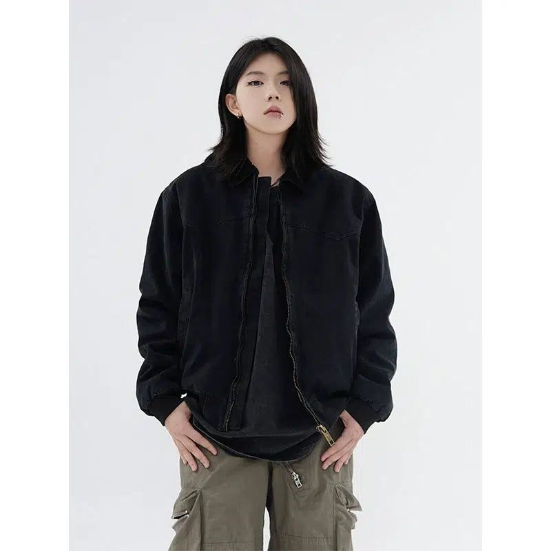 Clean Fit Washed Lapel Jacket Korean Street Fashion Jacket By Made Extreme Shop Online at OH Vault