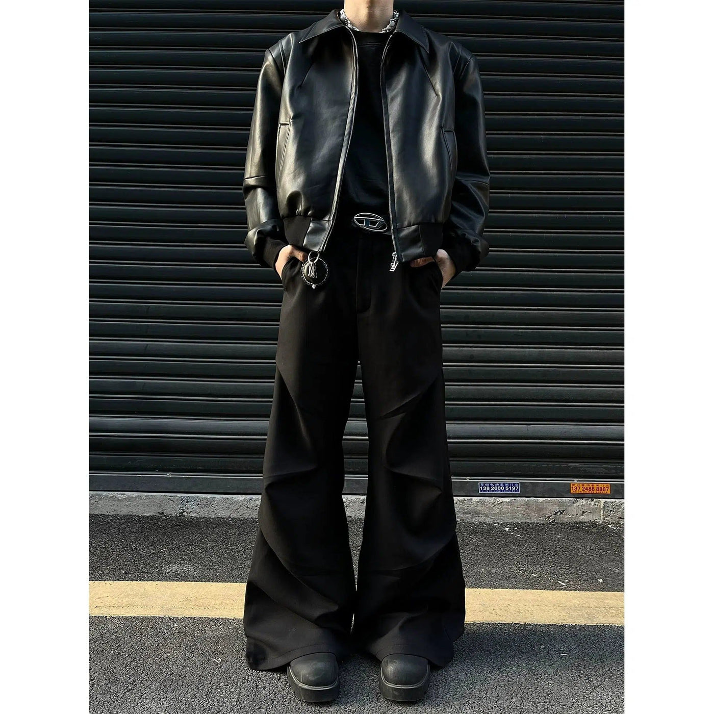 Side Folds Versatile Pants Korean Street Fashion Pants By MaxDstr Shop Online at OH Vault