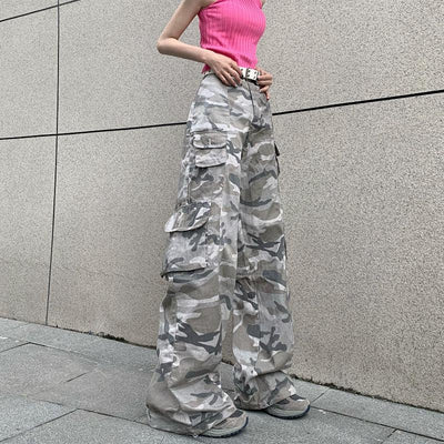 Camouflage Pattern Cargo Pants Korean Street Fashion Pants By Made Extreme Shop Online at OH Vault