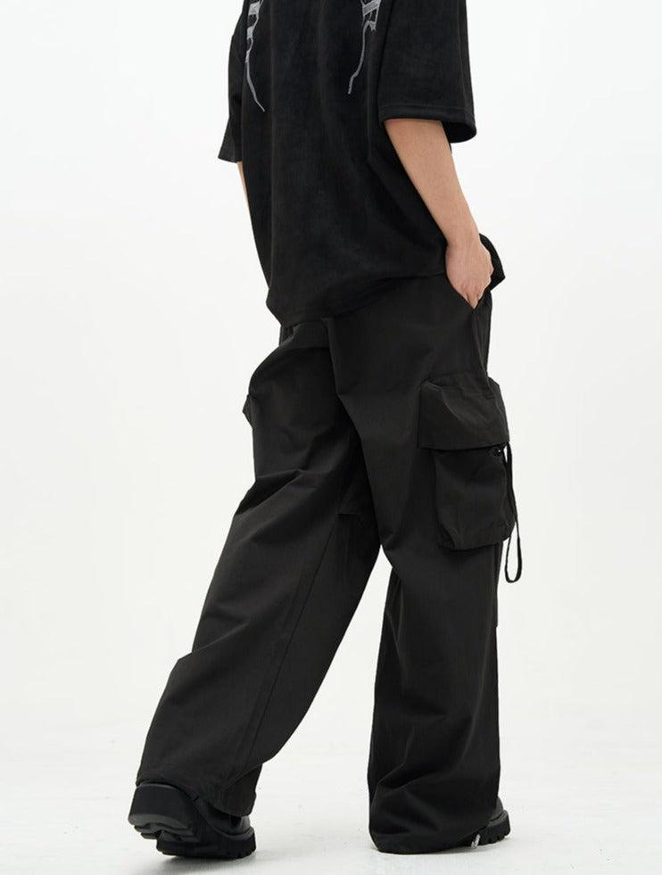 Multi Pocket Parachute Pants Korean Street Fashion Pants By 77Flight Shop Online at OH Vault