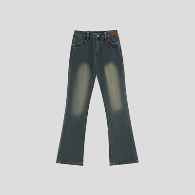 Fade Emphasis Regular Jeans Korean Street Fashion Jeans By INS Korea Shop Online at OH Vault