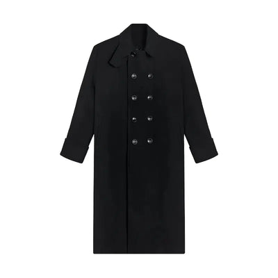 Classic Sleek Buttoned Woolen Overcoat Korean Street Fashion Long Coat By Terra Incognita Shop Online at OH Vault