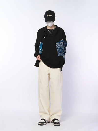 Side Seam Straight Cut Pants Korean Street Fashion Pants By Made Extreme Shop Online at OH Vault