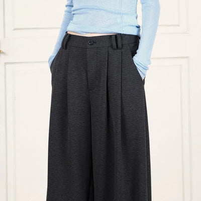 Roomy Fit Drapey Pants Korean Street Fashion Pants By Opicloth Shop Online at OH Vault