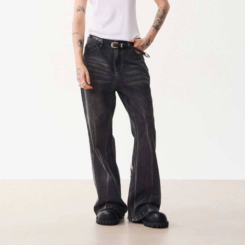 Line Smudges Butterfly Jeans Korean Street Fashion Jeans By Moditec Shop Online at OH Vault