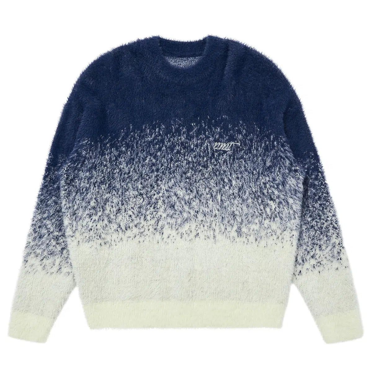 Gradient Effect Fuzzy Sweater Korean Street Fashion Sweater By Mentmate Shop Online at OH Vault