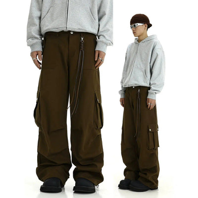 Oversized Side Pocket Cargo Pants Korean Street Fashion Pants By MEBXX Shop Online at OH Vault