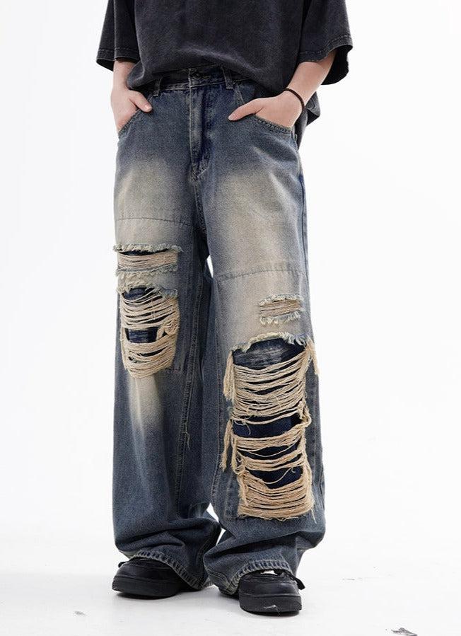 Washed Ripped Jeans Korean Street Fashion Jeans By Made Extreme Shop Online at OH Vault