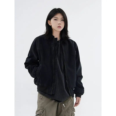 Clean Fit Washed Lapel Jacket Korean Street Fashion Jacket By Made Extreme Shop Online at OH Vault