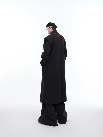 Chinese Character Long Coat Korean Street Fashion Long Coat By Argue Culture Shop Online at OH Vault