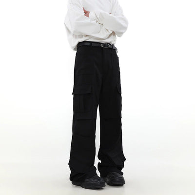 Casual Straight Fit Cargo Pants Korean Street Fashion Pants By Mr Nearly Shop Online at OH Vault