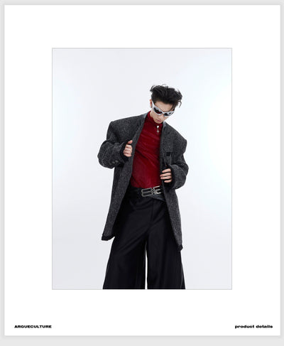 Frayed Structured Blazer Korean Street Fashion Blazer By Argue Culture Shop Online at OH Vault