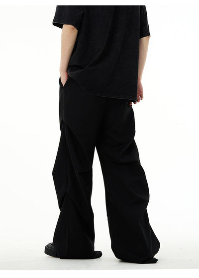 Pleated Loose Fit Pants Korean Street Fashion Pants By 77Flight Shop Online at OH Vault