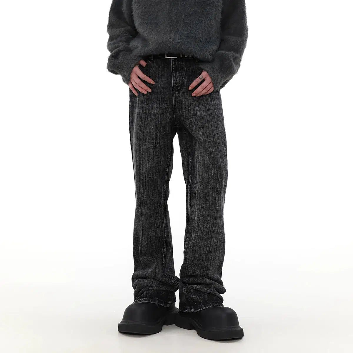 Workwear Lined Jeans Korean Street Fashion Jeans By Mr Nearly Shop Online at OH Vault