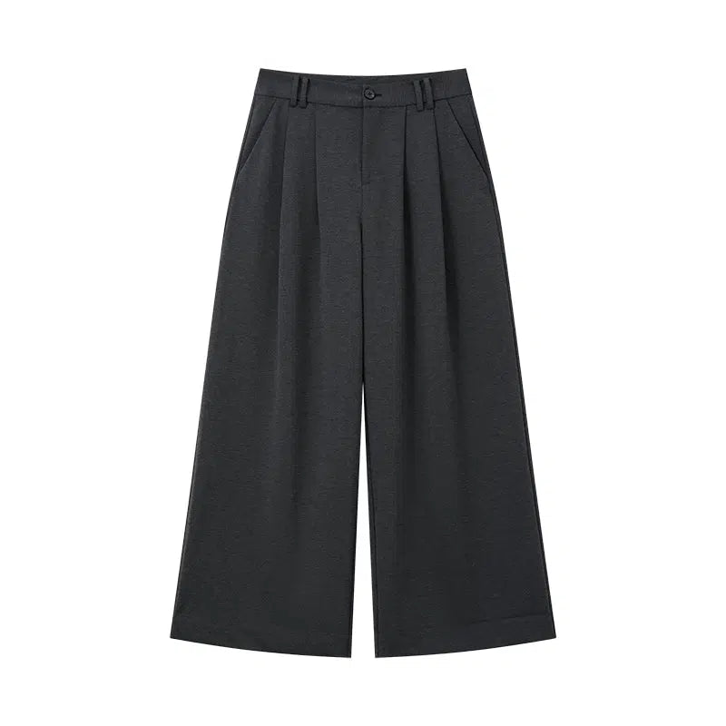 Roomy Fit Drapey Pants Korean Street Fashion Pants By Opicloth Shop Online at OH Vault