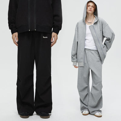 Basic Logo Air Layer Sweatpants Korean Street Fashion Pants By Kreate Shop Online at OH Vault