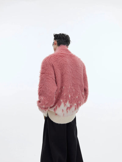 Flame Effect Fur Jacket Korean Street Fashion Jacket By Argue Culture Shop Online at OH Vault