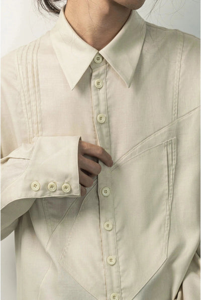 Relaxed Fit Buttoned Shirt Korean Street Fashion Shirt By ILNya Shop Online at OH Vault