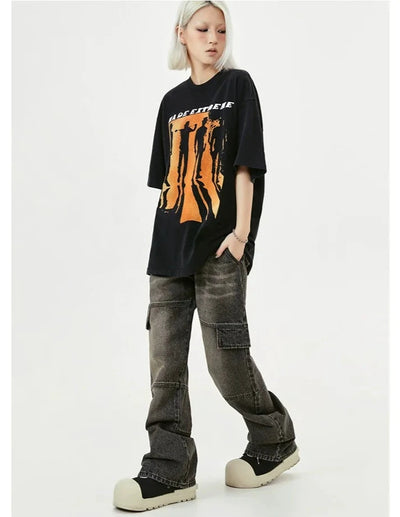 Vintage Band Graphic T-Shirt Korean Street Fashion T-Shirt By Made Extreme Shop Online at OH Vault