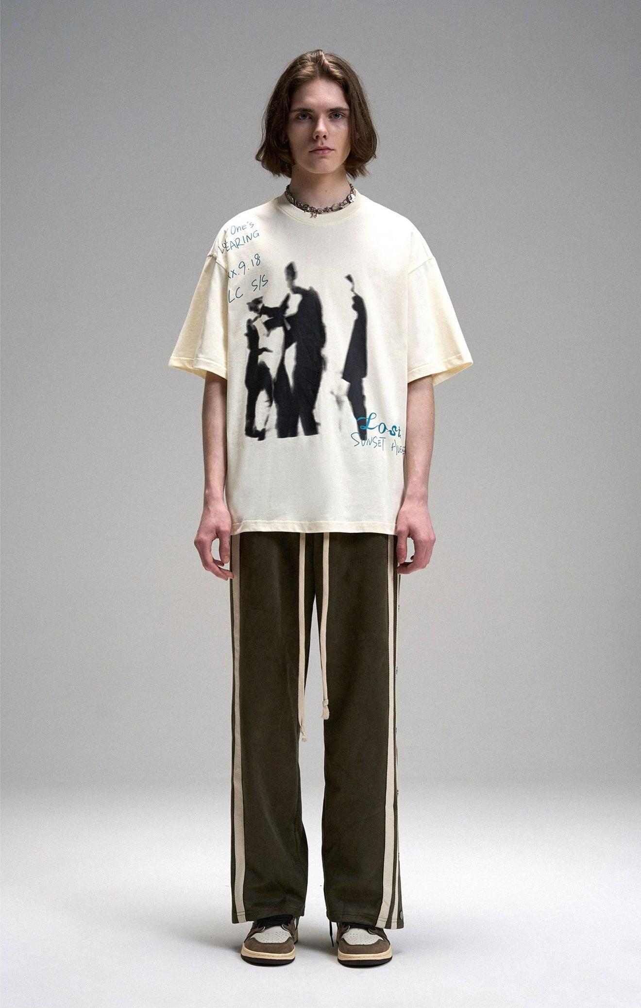 Mohe Ballroom Graphic T-Shirt Korean Street Fashion T-Shirt By Lost CTRL Shop Online at OH Vault