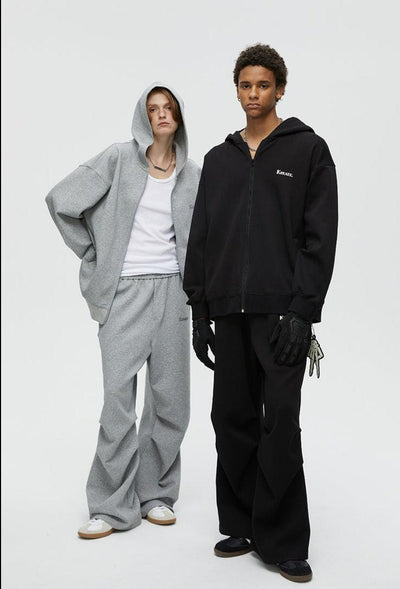 Basic Logo Air Layer Sweatpants Korean Street Fashion Pants By Kreate Shop Online at OH Vault