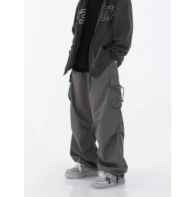 Drawstring Loose Parachute Pants Korean Street Fashion Pants By MEBXX Shop Online at OH Vault