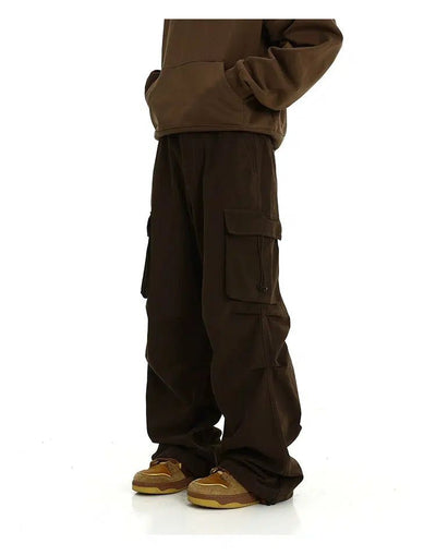 Drawstring Side Pocket Cargo Pants Korean Street Fashion Pants By MEBXX Shop Online at OH Vault