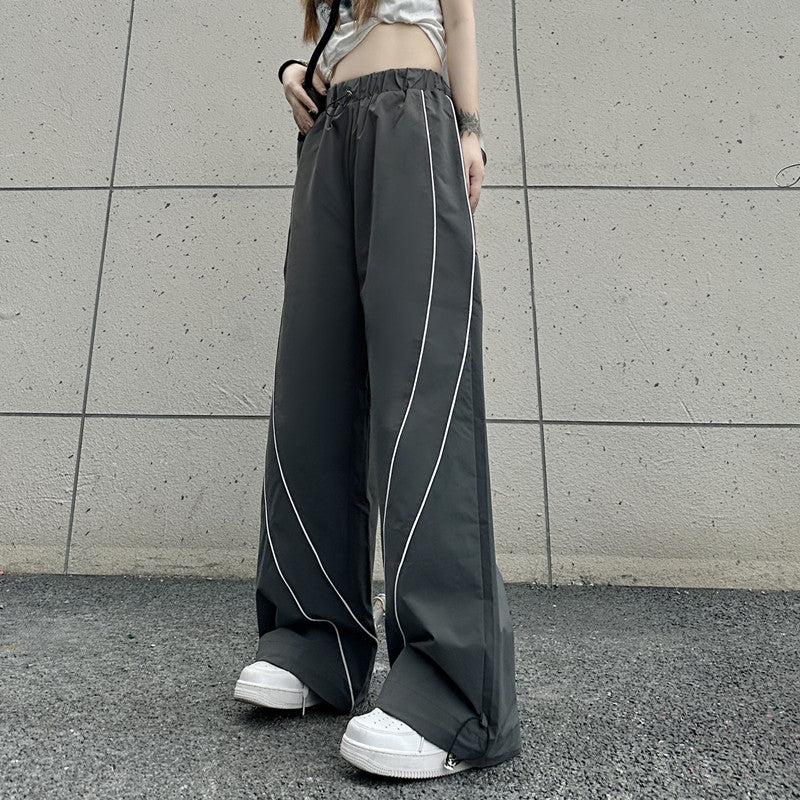 Striped Contrast Sports Pants Korean Street Fashion Pants By Made Extreme Shop Online at OH Vault