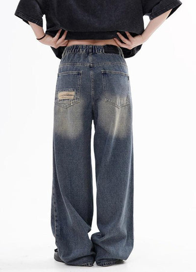 Washed Ripped Jeans Korean Street Fashion Jeans By Made Extreme Shop Online at OH Vault