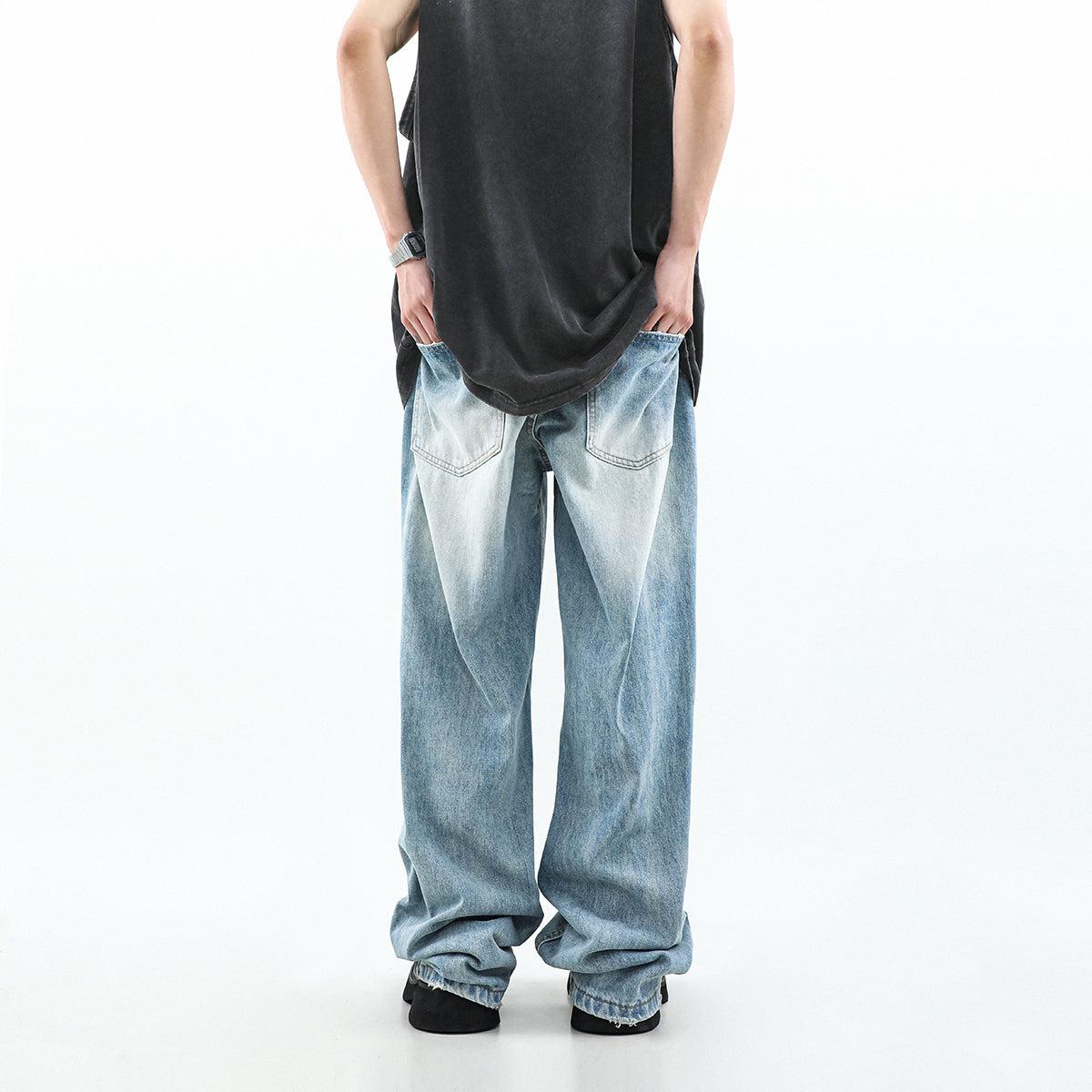 Washed Frayed Cut Out Jeans Korean Street Fashion Jeans By Mr Nearly Shop Online at OH Vault