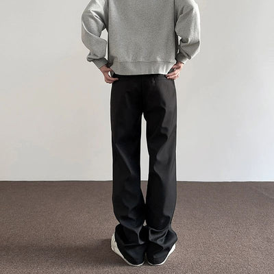 Slant Pocket Clean Fit Trousers Korean Street Fashion Pants By A PUEE Shop Online at OH Vault