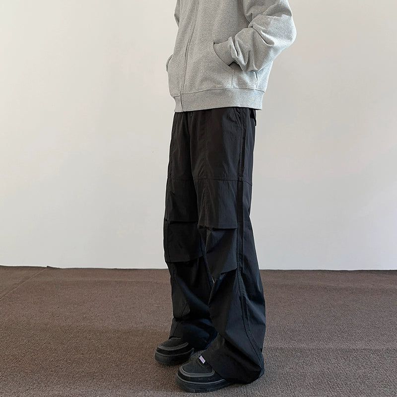 Oversized Pleated Cargo Pants Korean Street Fashion Pants By A PUEE Shop Online at OH Vault