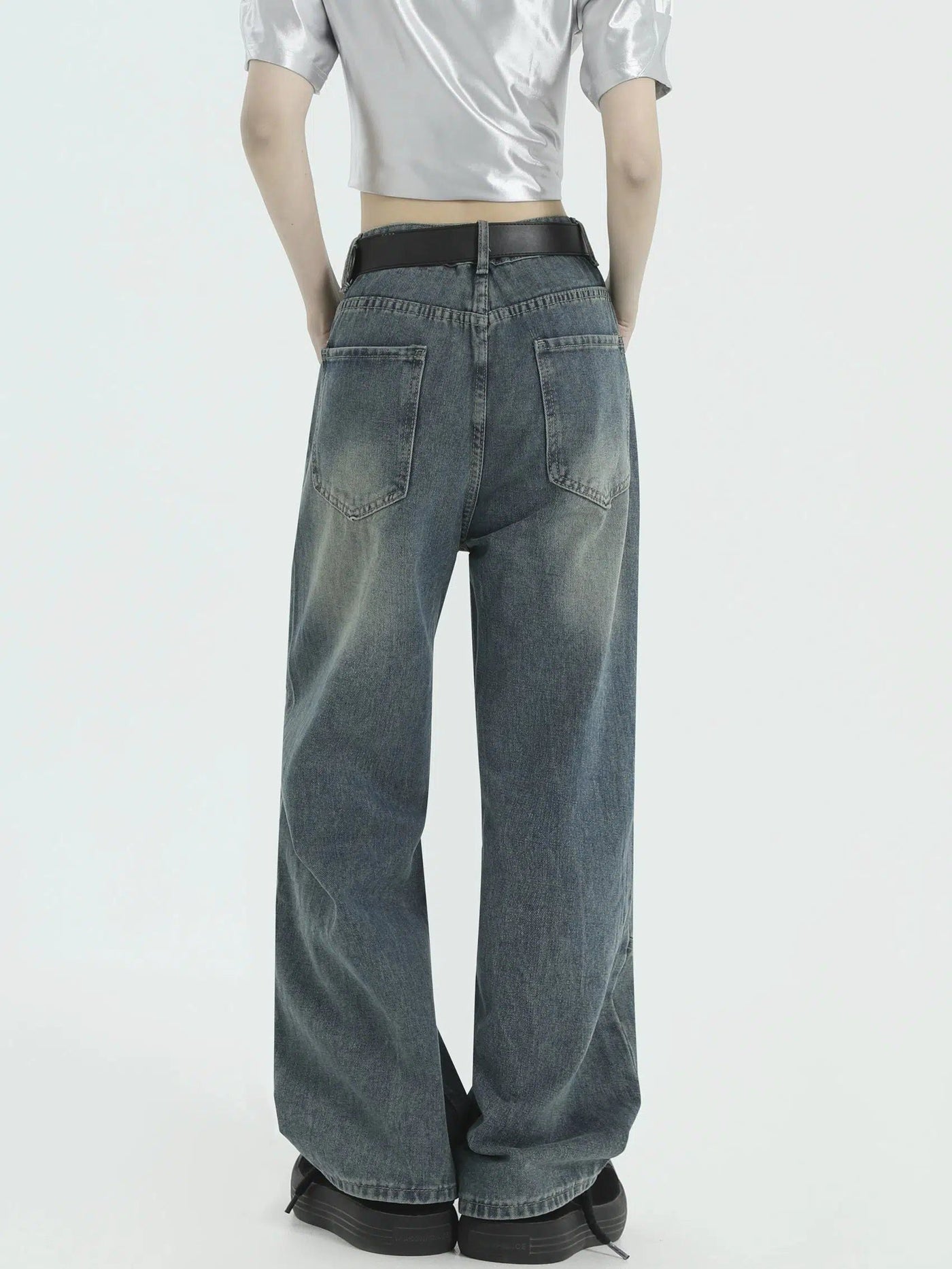 Seam Lines Comfty Jeans Korean Street Fashion Jeans By INS Korea Shop Online at OH Vault