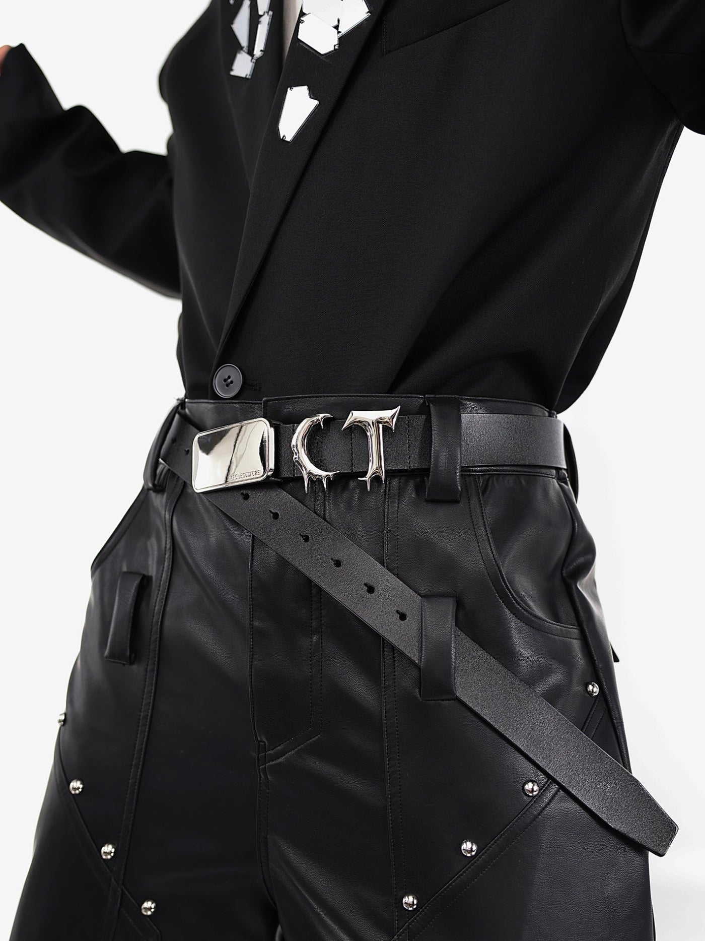 Irregular CT Metal Buckle Belt Korean Street Fashion Belt By Argue Culture Shop Online at OH Vault