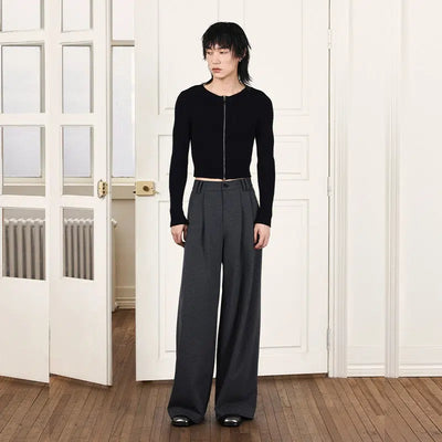 Roomy Fit Drapey Pants Korean Street Fashion Pants By Opicloth Shop Online at OH Vault