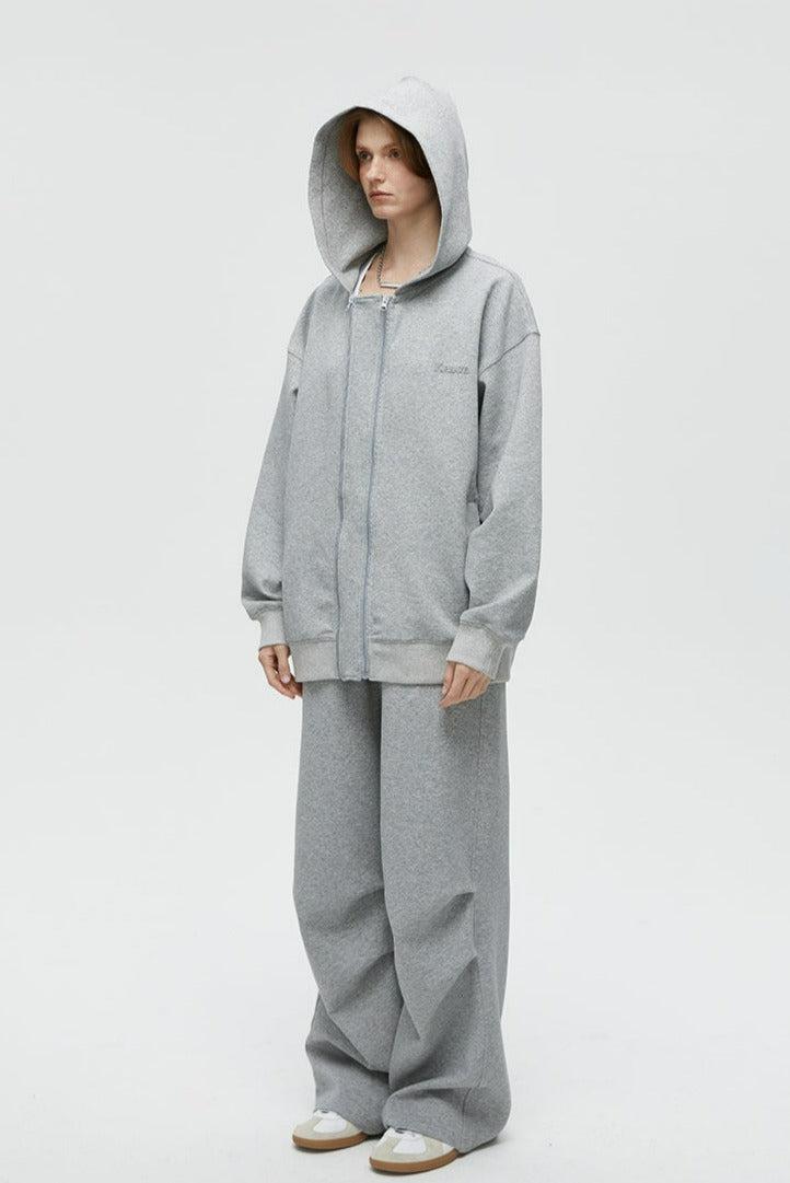 Basic Logo Air Layer Sweatpants Korean Street Fashion Pants By Kreate Shop Online at OH Vault