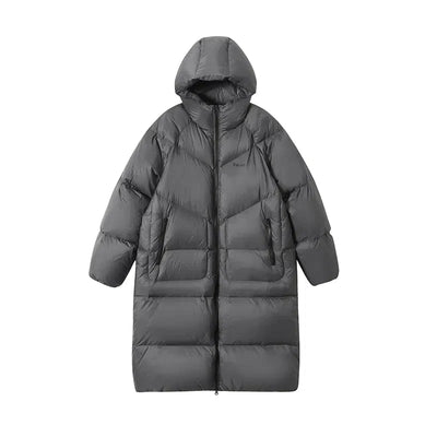 Quilted Puffer Hooded Long Coat Korean Street Fashion Long Coat By Kreate Shop Online at OH Vault