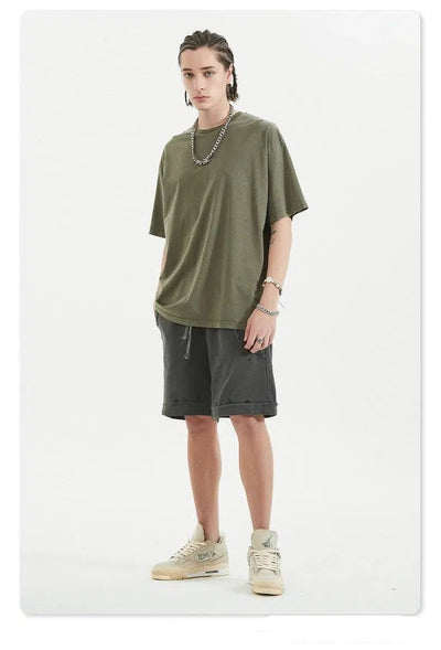 Boxy Neutrals T-Shirt Korean Street Fashion T-Shirt By Thrived Basics Shop Online at OH Vault