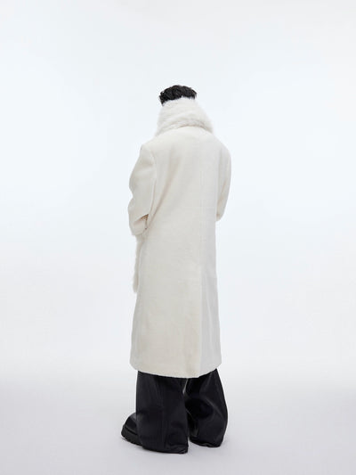 Heavyweight Furry Overcoat Korean Street Fashion Long Coat By Argue Culture Shop Online at OH Vault