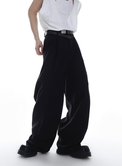 Fold Pleated Trousers Korean Street Fashion Pants By Argue Culture Shop Online at OH Vault